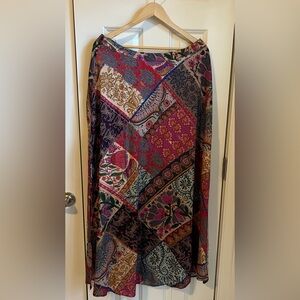 Natural Life Patchwork Maxi Skirt